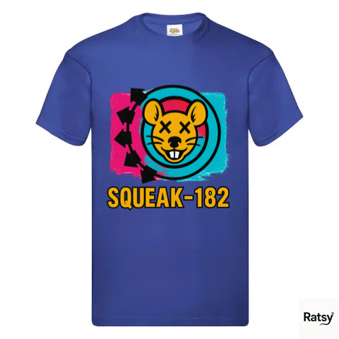 Squeak-182 Band T-Shirt (Blink 182 Parody)