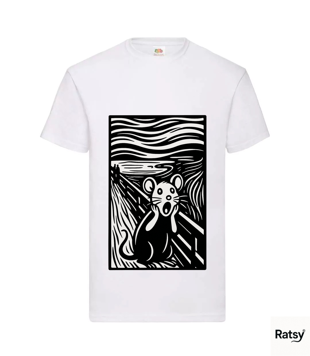 The Squeak T-Shirt (Munch Scream Parody) Art
