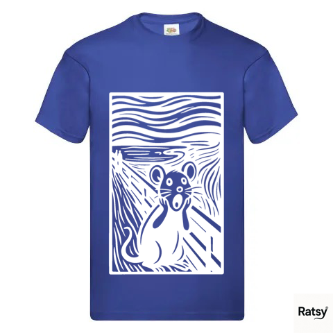 The Squeak T-Shirt (Munch Scream Parody) Art