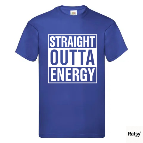 Straight Outta Energy T-Shirt (NWA Compton Parody)