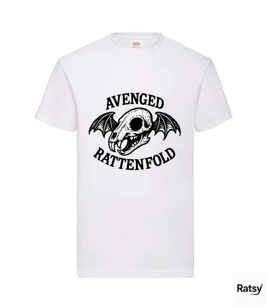 Avenged Rattenfold Metal Band T-Shirt (Sevenfold Parody)
