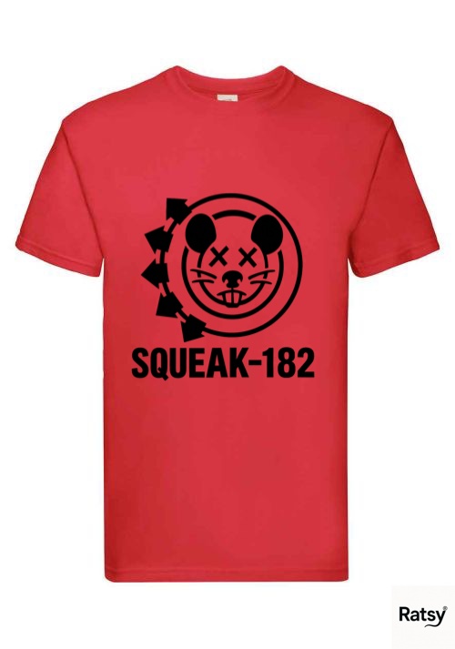 Squeak 182 alternative Band T-Shirt (Blink 182 Parody)