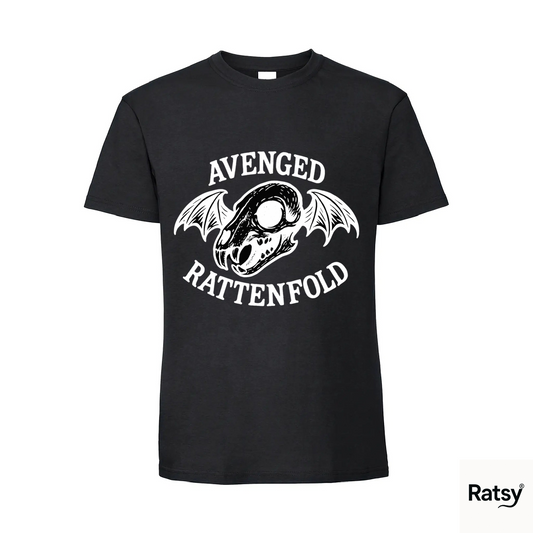 Avenged Rattenfold Metal Band T-Shirt (Sevenfold Parody)