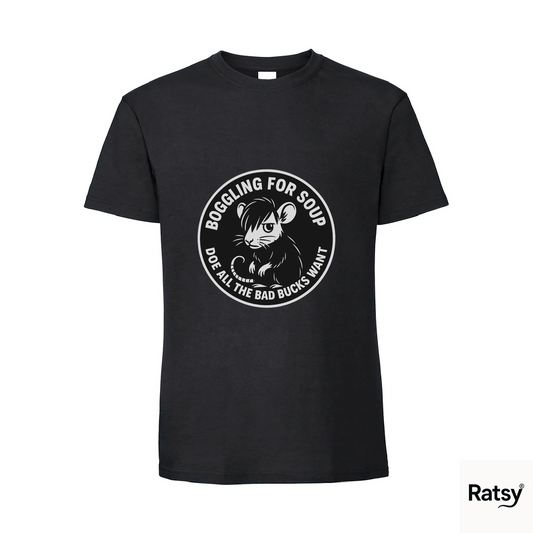 Boggling for Soup Alternative Band T-Shirt (Bowling Parody) Doe all the Bad Bucks Want
