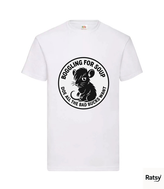 Boggling for Soup Alternative Band T-Shirt (Bowling Parody) Doe all the Bad Bucks Want