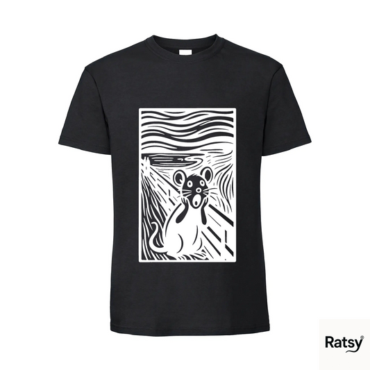 The Squeak T-Shirt (Munch Scream Parody) Art