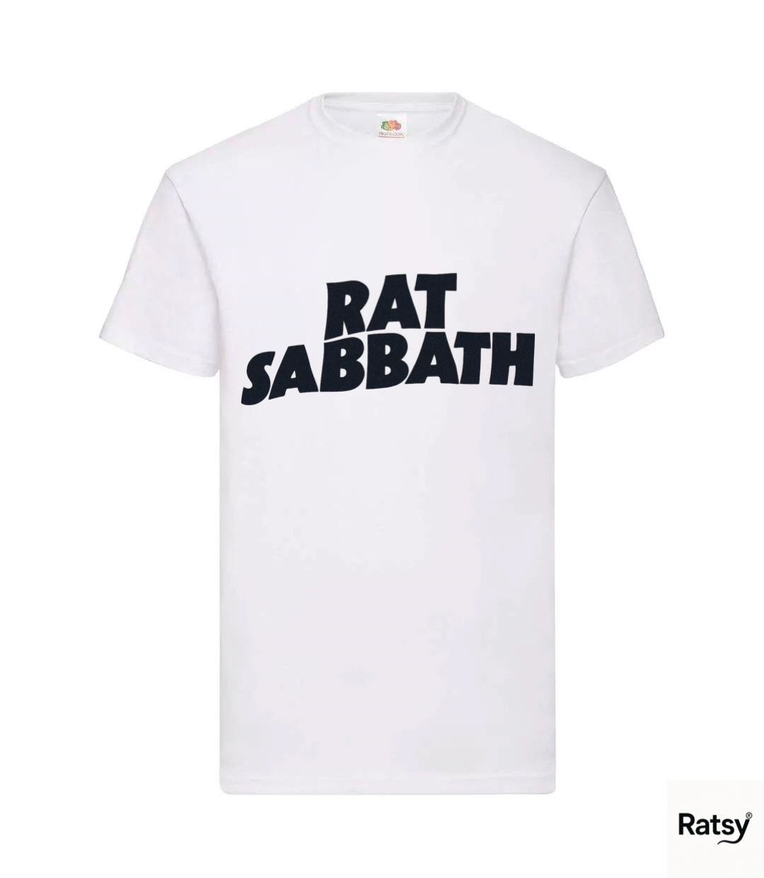 Rat Sabbath Metal Band T-Shirt (Black Sabbath Ozzy Parody)