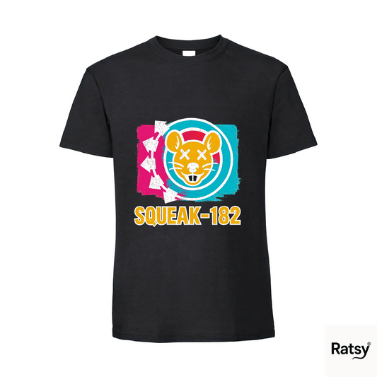 Squeak-182 Band T-Shirt (Blink 182 Parody)