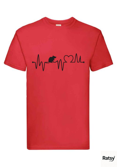 Rat Heart Line T-Shirt