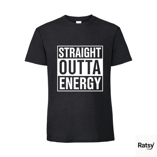 Straight Outta Energy T-Shirt (NWA Compton Parody)