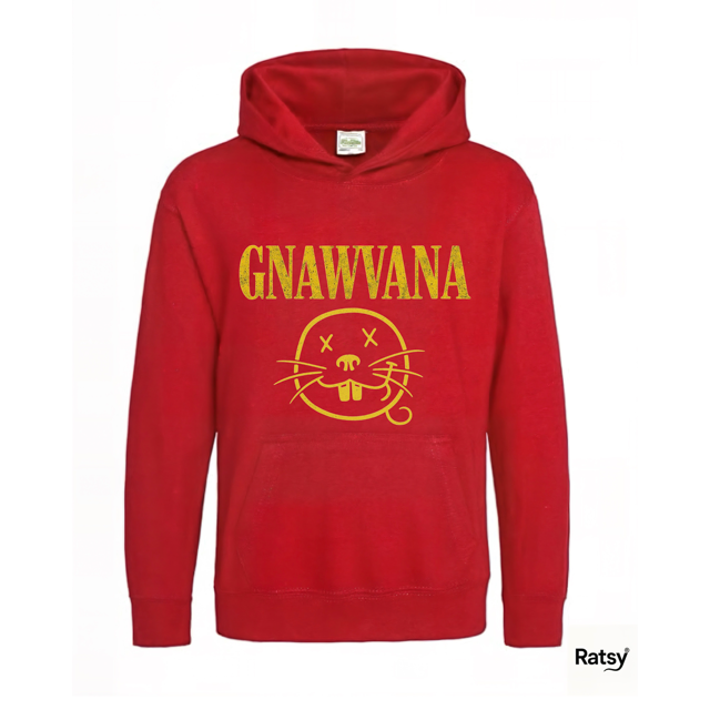 Gnawvana Smiley Band Hoody Hoodie (Nirvana Parody) Emoji