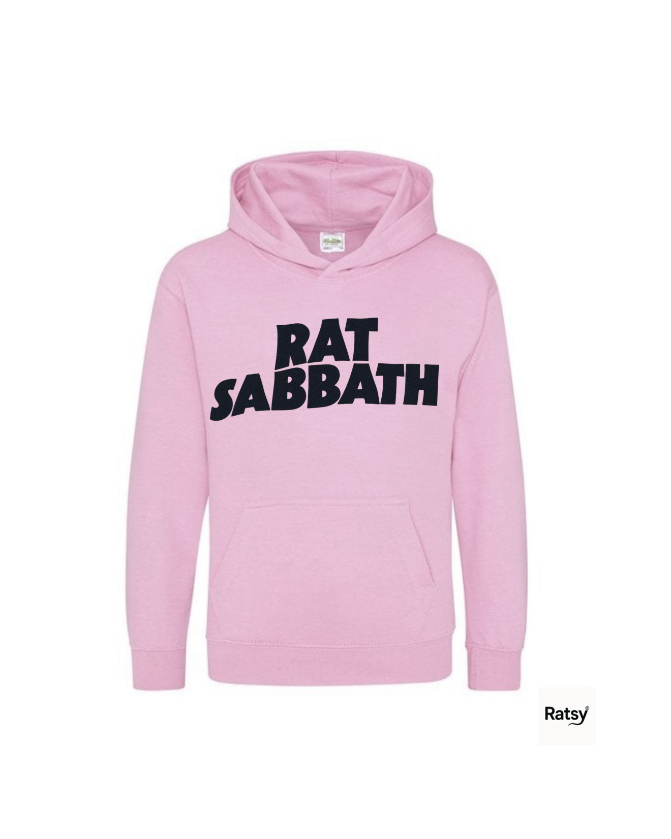 Rat Sabbath Metal Band Hoody Hoodie (Black Sabbath Ozzy Parody)