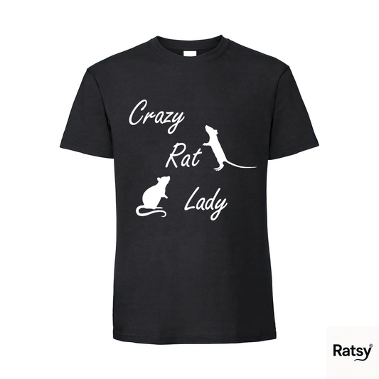 Crazy Rat Lady T-Shirt (not Cat)