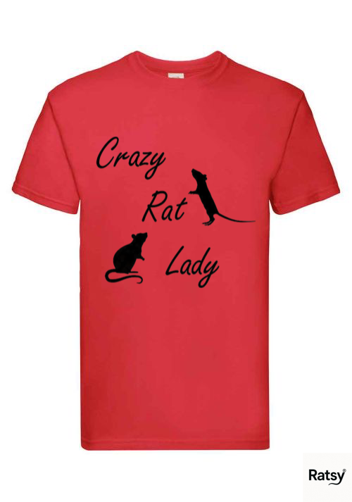 Crazy Rat Lady T-Shirt (not Cat)