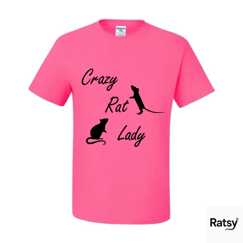 Crazy Rat Lady T-Shirt (not Cat)